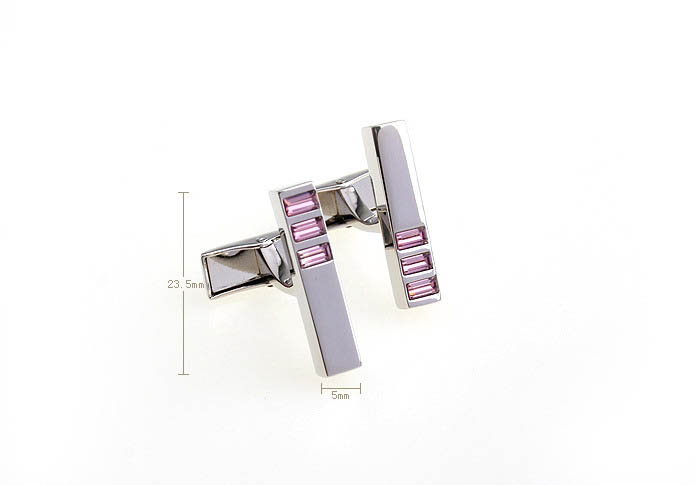 Pink Charm Cufflinks Crystal Cufflinks Wholesale & Customized  CL652379
