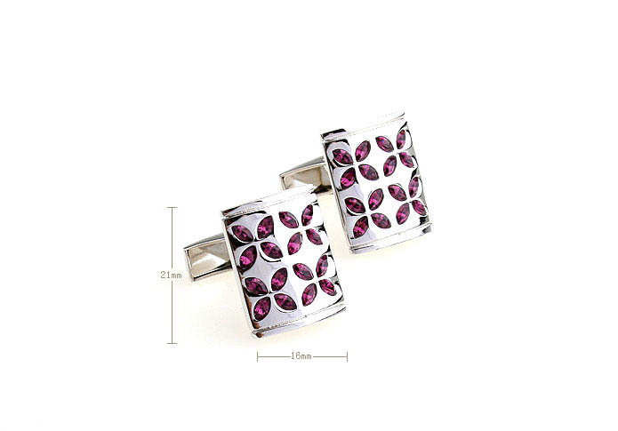  Purple Romantic Cufflinks Crystal Cufflinks Wholesale & Customized  CL652385