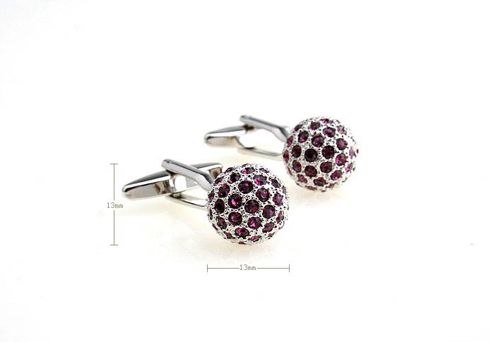  Purple Romantic Cufflinks Crystal Cufflinks Wholesale & Customized  CL652401