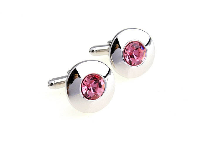  Pink Charm Cufflinks Crystal Cufflinks Wholesale & Customized  CL652420