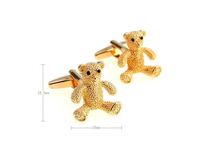 Golden Bear Cufflinks  Gold Luxury Cufflinks Crystal Cufflinks Animal Wholesale & Customized  CL652423