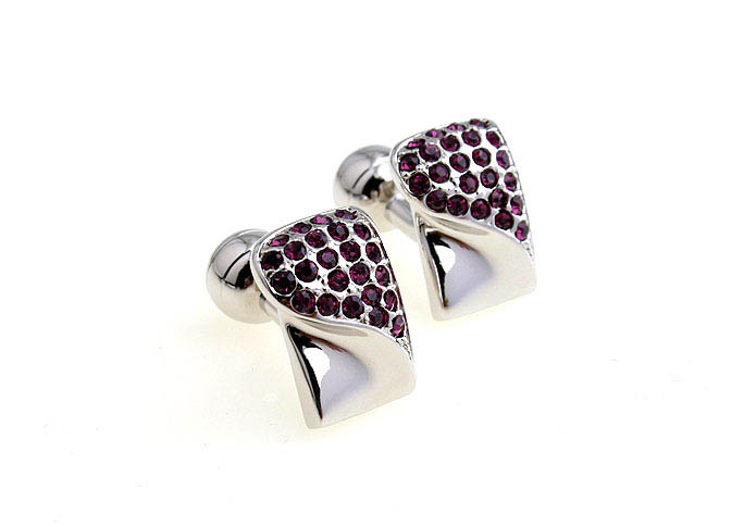  Purple Romantic Cufflinks Crystal Cufflinks Wholesale & Customized  CL652432