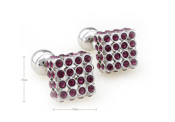  Purple Romantic Cufflinks Crystal Cufflinks Wholesale & Customized  CL652454