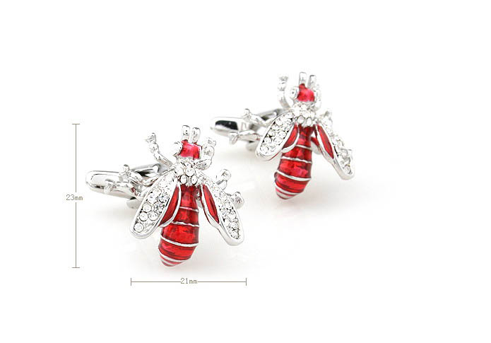 Bee Cufflinks  Multi Color Fashion Cufflinks Crystal Cufflinks Animal Wholesale & Customized  CL652479