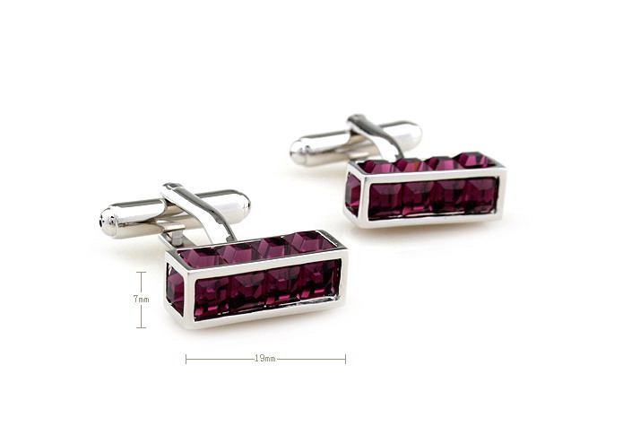 Purple Romantic Cufflinks Crystal Cufflinks Wholesale & Customized  CL652480