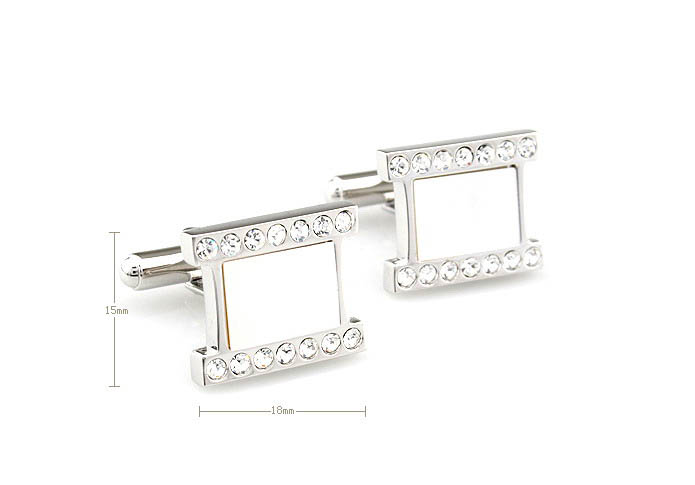  White Purity Cufflinks Crystal Cufflinks Wholesale & Customized  CL652489