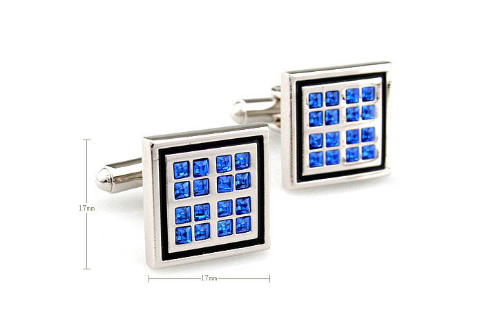  Blue Elegant Cufflinks Crystal Cufflinks Wholesale & Customized  CL652492