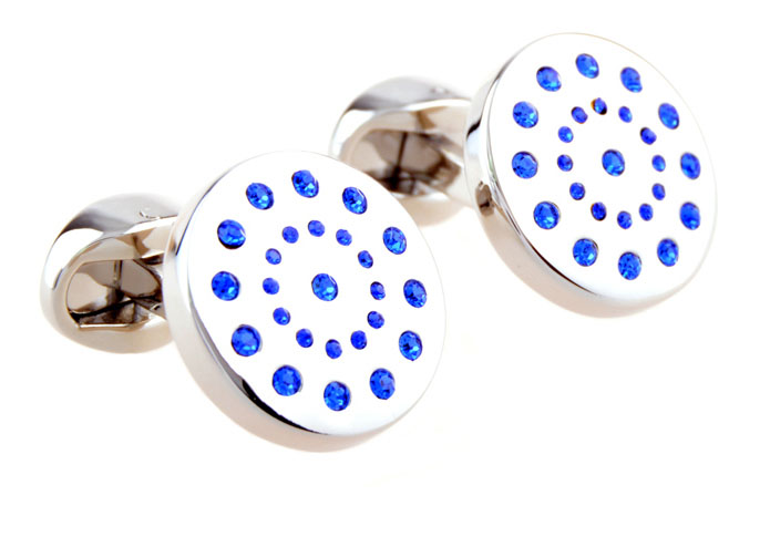  Blue Elegant Cufflinks Crystal Cufflinks Wholesale & Customized  CL653752