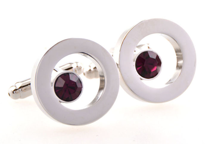  Purple Romantic Cufflinks Crystal Cufflinks Wholesale & Customized  CL654134
