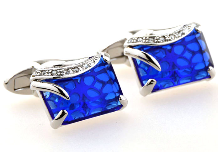  Blue Elegant Cufflinks Crystal Cufflinks Wholesale & Customized  CL654149