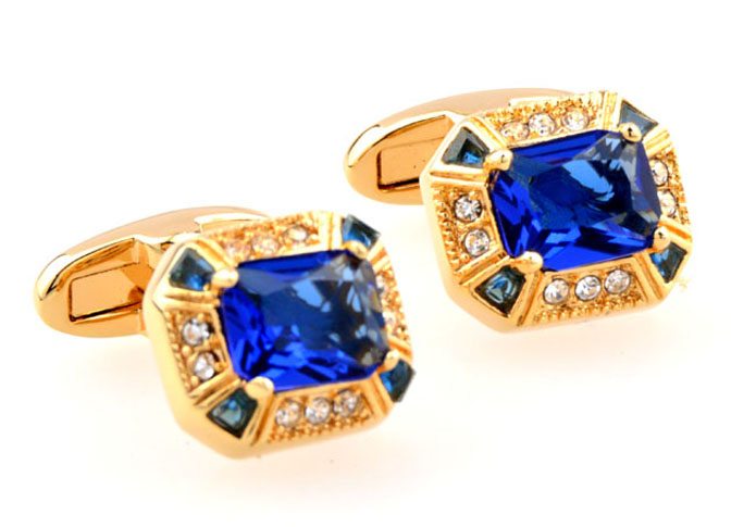  Gold Luxury Cufflinks Crystal Cufflinks Wholesale & Customized  CL654759