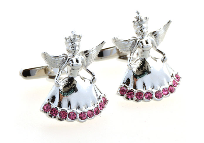 Snow White Cufflinks Pink Charm Cufflinks Crystal Cufflinks Wedding Wholesale & Customized CL654784
