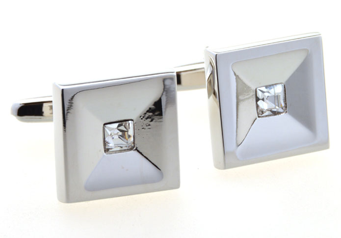 White Purity Cufflinks Crystal Cufflinks Wholesale & Customized CL654790