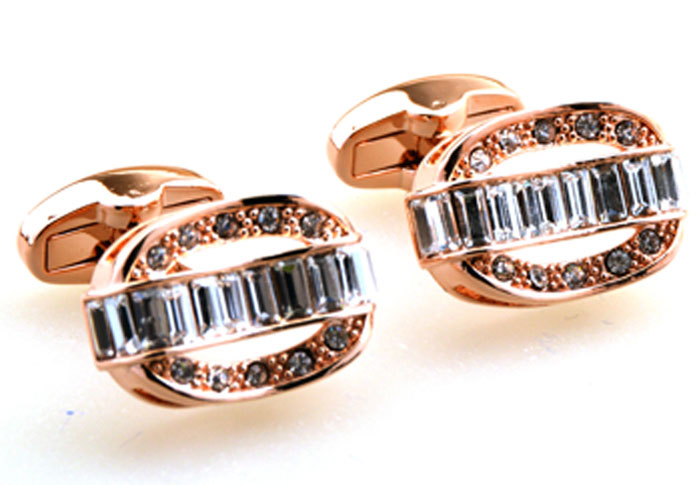 Bronzed Classic Cufflinks Crystal Cufflinks Wholesale & Customized CL655260