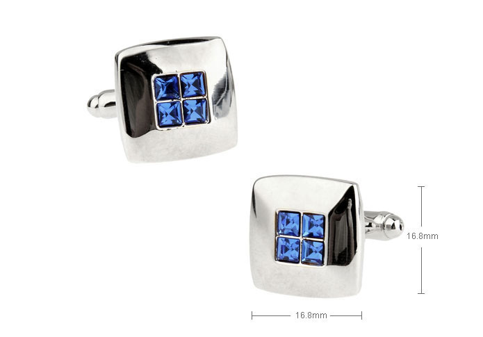  Blue Elegant Cufflinks Crystal Cufflinks Wholesale & Customized  CL655603