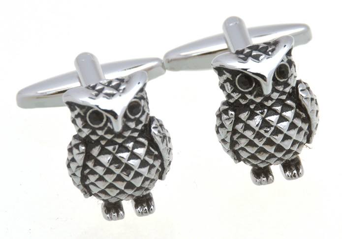 Owl Cufflinks  Black Classic Cufflinks Crystal Cufflinks Animal Wholesale & Customized  CL657382
