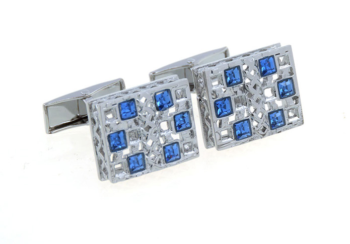  Blue Elegant Cufflinks Crystal Cufflinks Wholesale & Customized  CL657393
