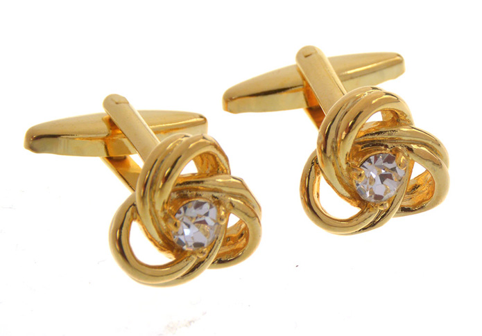  White Purity Cufflinks Crystal Cufflinks Knot Wholesale & Customized  CL657421