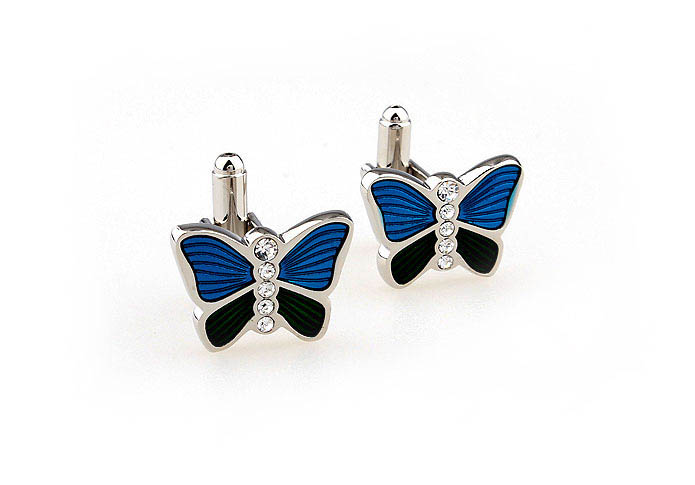 Butterfly Cufflinks  White Purity Cufflinks Crystal Cufflinks Animal Wholesale & Customized  CL663880