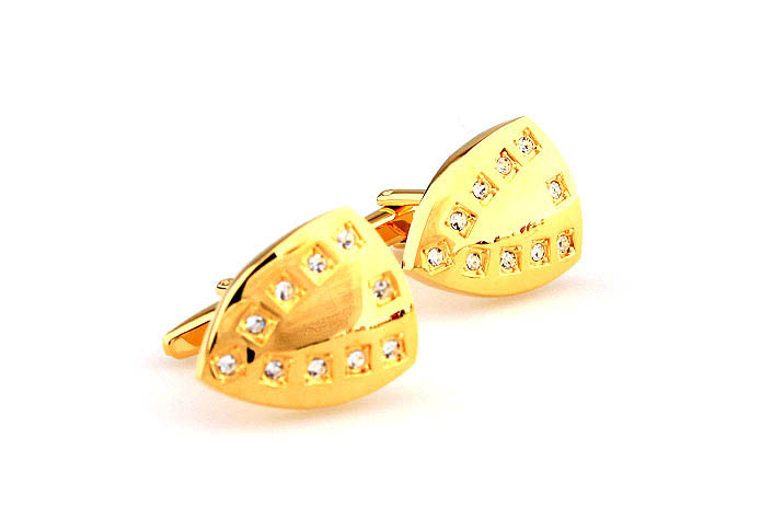 Shield Cufflinks  Gold Luxury Cufflinks Crystal Cufflinks Funny Wholesale & Customized  CL663994