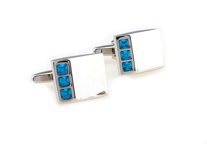  Blue Elegant Cufflinks Crystal Cufflinks Wholesale & Customized  CL664124
