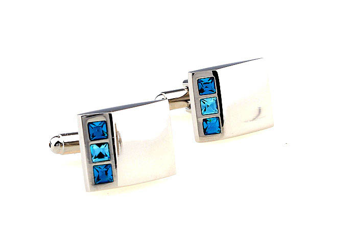  Blue Elegant Cufflinks Crystal Cufflinks Wholesale & Customized  CL664135