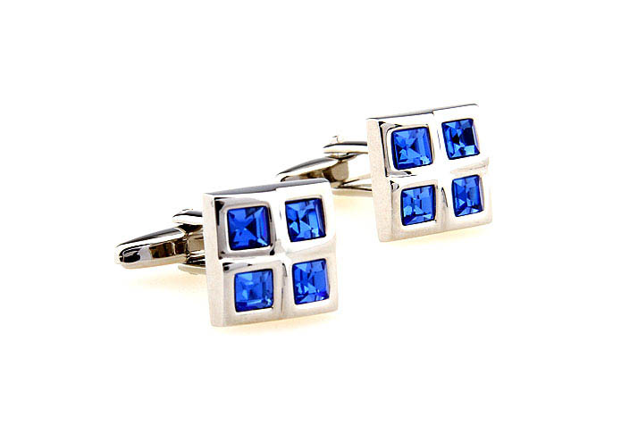  Blue Elegant Cufflinks Crystal Cufflinks Wholesale & Customized  CL664332