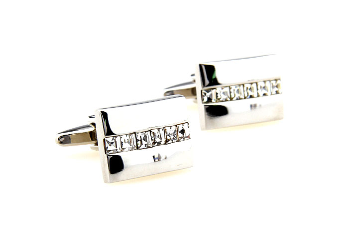  White Purity Cufflinks Crystal Cufflinks Wholesale & Customized  CL664365