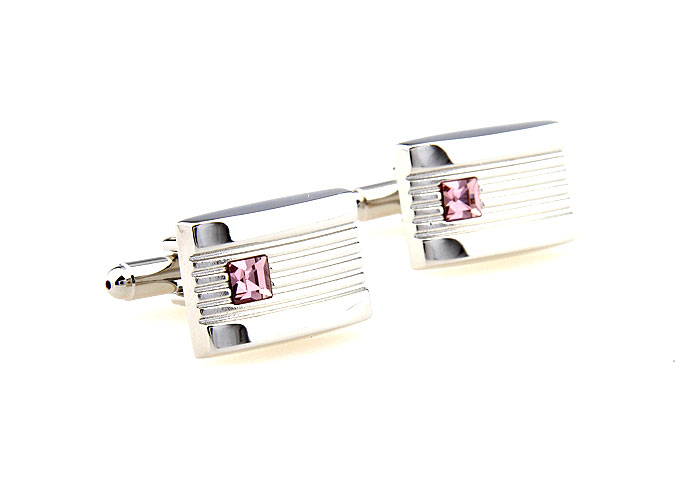  Pink Charm Cufflinks Crystal Cufflinks Wholesale & Customized  CL664400