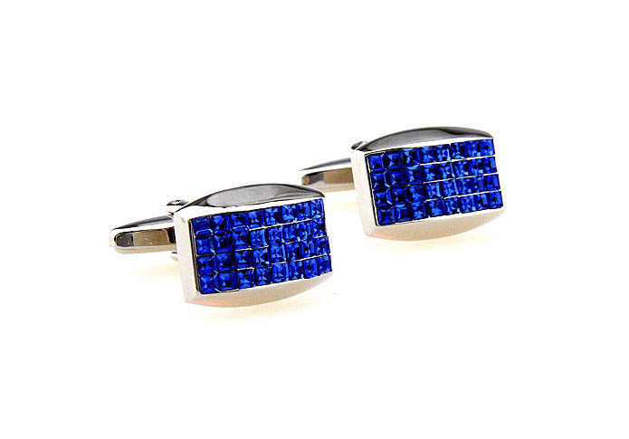  Blue Elegant Cufflinks Crystal Cufflinks Wholesale & Customized  CL664463