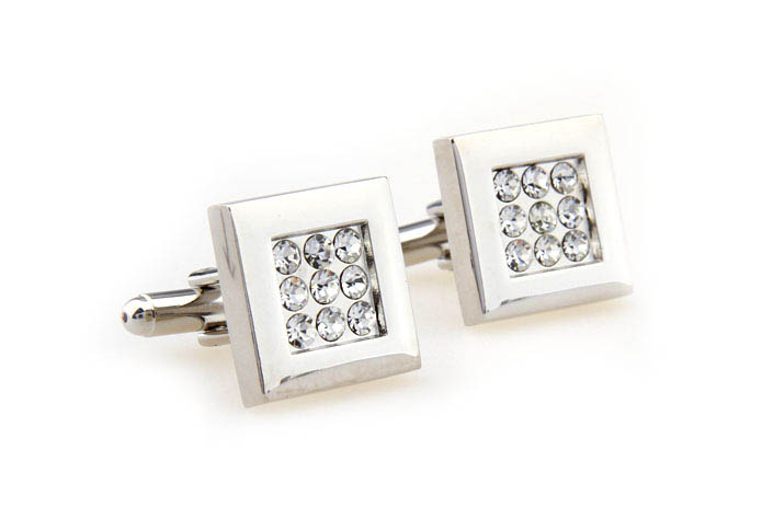  White Purity Cufflinks Crystal Cufflinks Wholesale & Customized  CL664470