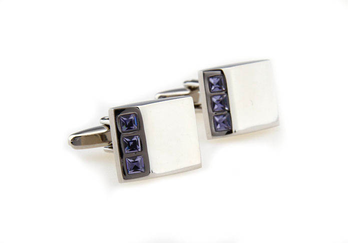  Purple Romantic Cufflinks Crystal Cufflinks Wholesale & Customized  CL664476