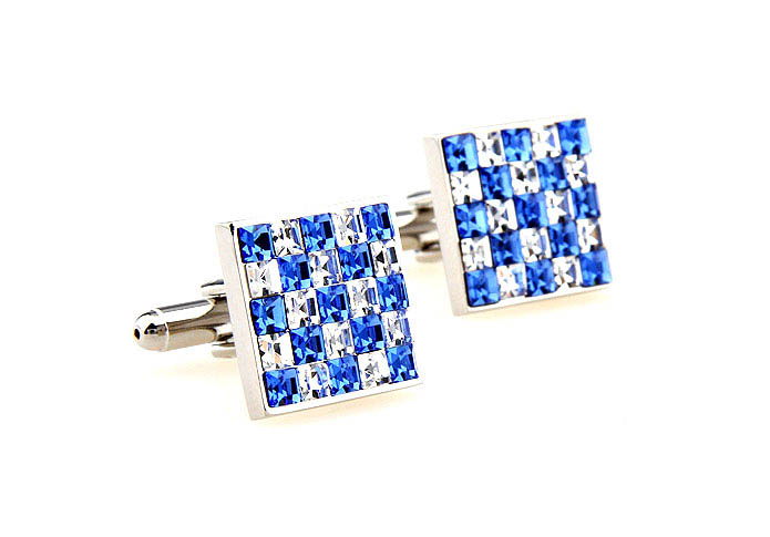  Blue White Cufflinks Crystal Cufflinks Wholesale & Customized  CL664552