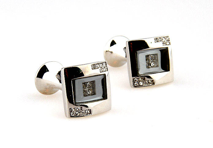  White Purity Cufflinks Crystal Cufflinks Wholesale & Customized  CL664822