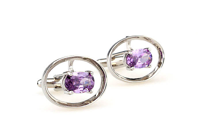  Purple Romantic Cufflinks Crystal Cufflinks Wholesale & Customized  CL665499