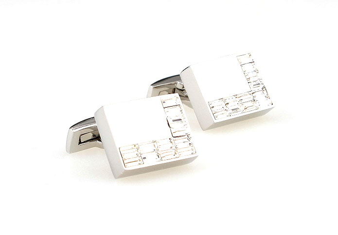  White Purity Cufflinks Crystal Cufflinks Wholesale & Customized  CL665567