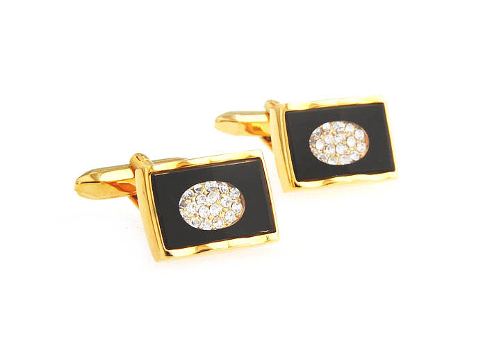  Gold Luxury Cufflinks Crystal Cufflinks Wholesale & Customized  CL665682