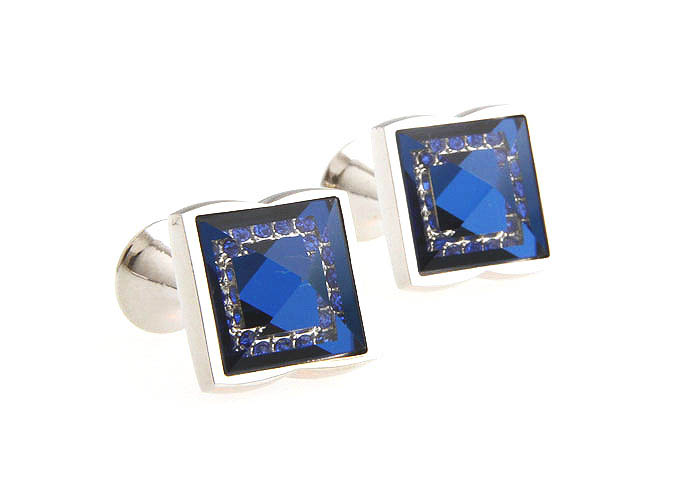  Blue Elegant Cufflinks Crystal Cufflinks Wholesale & Customized  CL665712