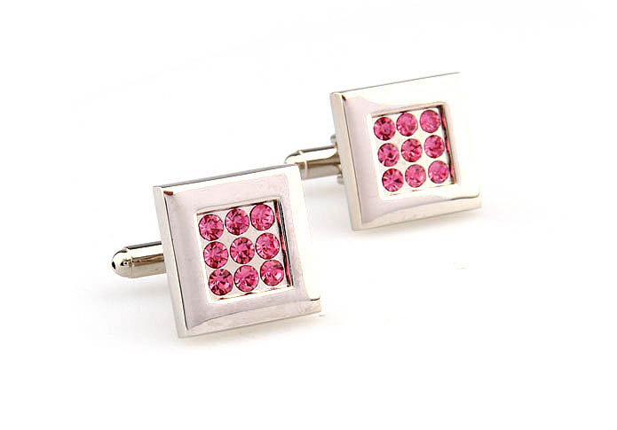  Pink Charm Cufflinks Crystal Cufflinks Wholesale & Customized  CL665790