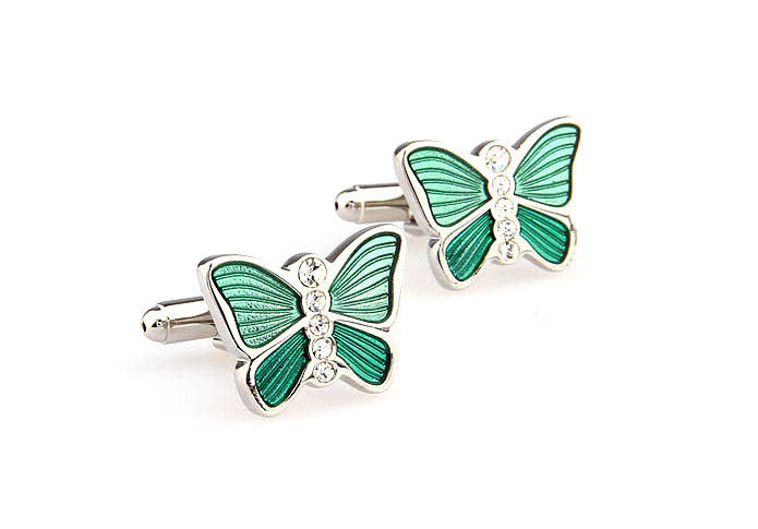 Butterfly Cufflinks  White Purity Cufflinks Crystal Cufflinks Animal Wholesale & Customized  CL665811