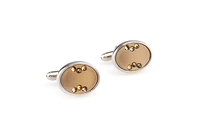  Yellow Lively Cufflinks Crystal Cufflinks Wholesale & Customized  CL665905