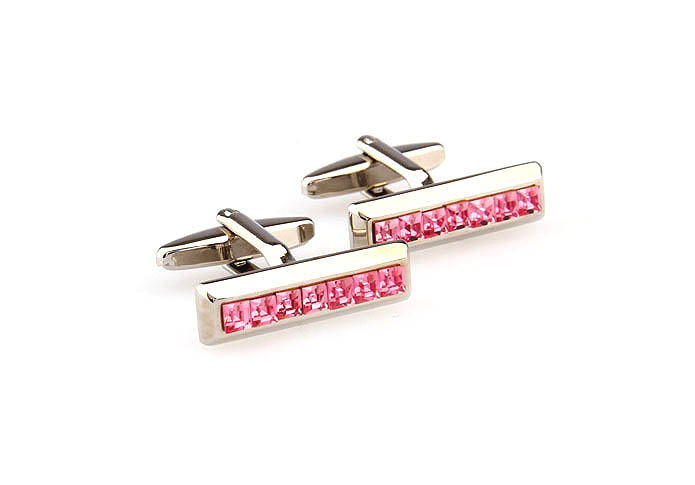 Pink Charm Cufflinks Crystal Cufflinks Wholesale & Customized  CL665945