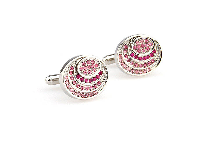  Pink Charm Cufflinks Crystal Cufflinks Wholesale & Customized  CL666191