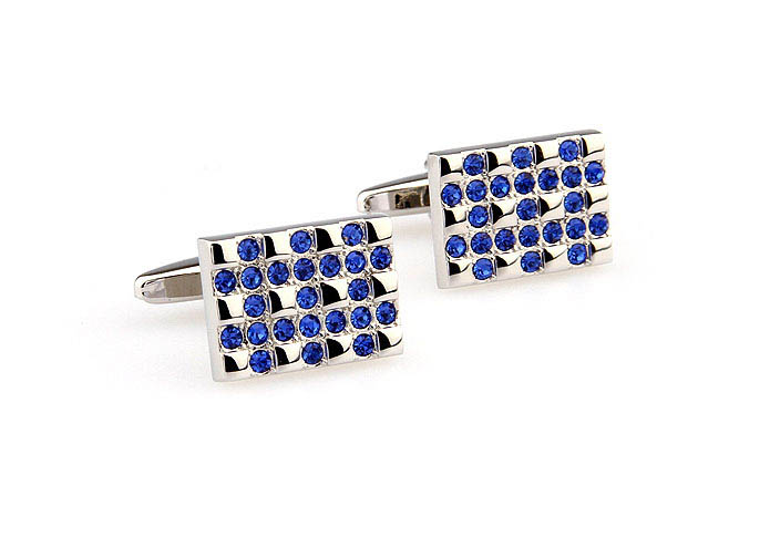  Blue Elegant Cufflinks Crystal Cufflinks Wholesale & Customized  CL666235