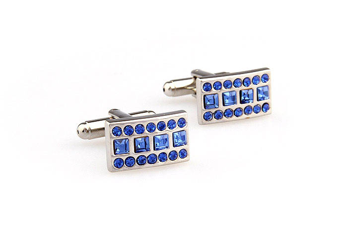  Blue Elegant Cufflinks Crystal Cufflinks Wholesale & Customized  CL666265