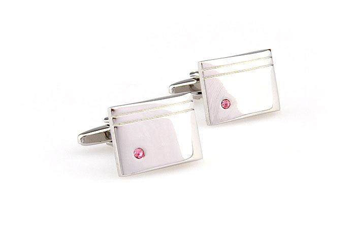  Pink Charm Cufflinks Crystal Cufflinks Wholesale & Customized  CL666267