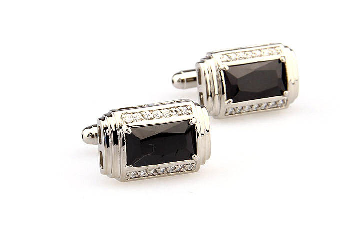  Black White Cufflinks Crystal Cufflinks Wholesale & Customized  CL666470