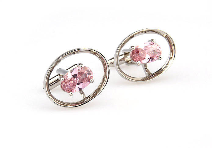 Pink Charm Cufflinks Crystal Cufflinks Wholesale & Customized  CL666499