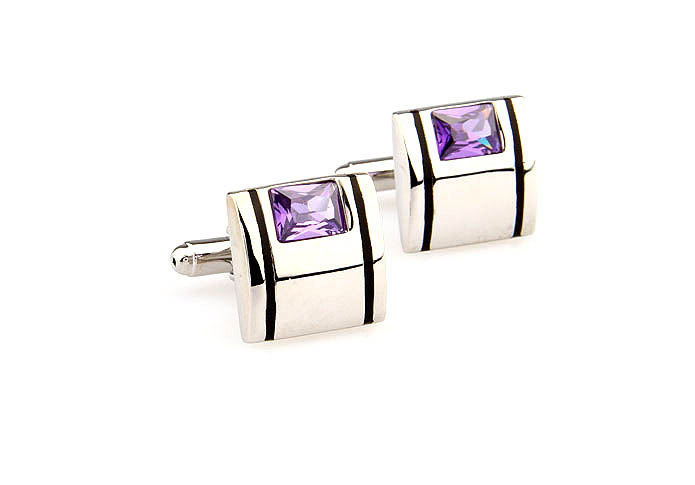  Purple Romantic Cufflinks Crystal Cufflinks Wholesale & Customized  CL666516