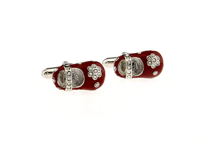 Crystal embroidered shoes Cufflinks  White Purity Cufflinks Crystal Cufflinks Hipster Wear Wholesale & Customized  CL671307